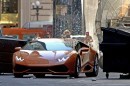 Orange Lamborghini Huracan Street Racing in the US