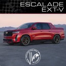 Cadillac Escalade-V Single Cab and EXT-V truck renderings by jlord8