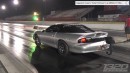 Moore HP Chevrolet Camaros drag racing with stick shifters