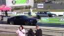 Roush Stick Shift Ford Mustang supercharger drags RS 6 and classic Mustang on DRACS