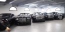 Floyd Mayweather shows off his all-black car collection at Beverly Hills, CA mansion