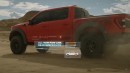 2021 Ford F-150 Raptor spied catching air during commercial shoot