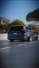 Honda Odyssey slammed widebody JDM rendering by demetr0s_designs