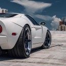 Ford GT stripe delete on ANRKY RS wheels with KW and Brembo by Wheels Boutique