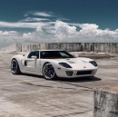 Ford GT stripe delete on ANRKY RS wheels with KW and Brembo by Wheels Boutique