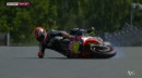 Sachsenring FP1, 2015, Bautista crashing