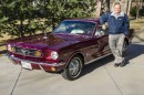 Grant Martin and his 1964.5 Ford Mustang he had since new (pictured April 2014)