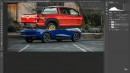 Acura MDX Premium Unibody Pickup Truck Ridgeline-based rendering by Theottle