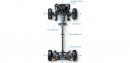 Sketch of Subaru Symmetrical All-Wheel-Drive System