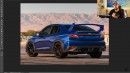 2022 Subaru WRX redesign STI inspiration rendering by TheSketchMonkey