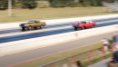 1971 Dodge Charger Super Bee vs 1972 Buick GSX Stage 1 drag race