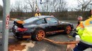 Supercar-Loaded Truck Flips in France: Porsche 911