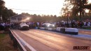 Chevrolet Camaro ZL1 vs S-10 vs Ford Mustang drag race on Jmalcom2004