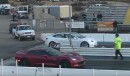 2019 Tesla Model 3 Performance takes on supercharged 2019 Corvette Stingray