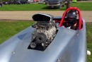 Supercharged Vintage Kit Car Drag Racer Engine and SuperCharger