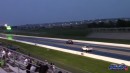 Supercharged Ford Mustang drags Chevy S-10, 1967 Camaro, LUV truck on DRACS