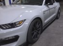 Supercharged Ford Mustang Shelby GT350 Races Twin-Turbo Mustang GT