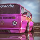 VW Microbus Hot Wheels Beach Bomb special for Superly Autos by adry53customs on Instagram