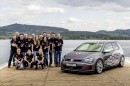 Volkswagen apprentices present their Golf GTI Heartbeat