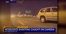 GMC Envoy driver shoots at Tesla Model 3