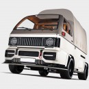 Suzuki Carry Kei Truck EV Platform rendering by yelkencidesign