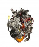 Suzuki E08A two-cylinder 0.8-liter turbo diesel engine
