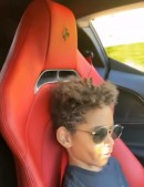 Swizz Beatz Driving His Son to School in Ferrari SF90 Stradale