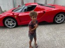 Swizz Beatz's Son Genesis and Ferrari Enzo