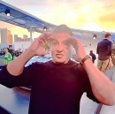 Sylvester Stallone attends a launch event for the new Polestar O2 Concept