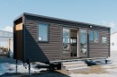 The Tadpole is a custom (tiny) guest house that is also a car transporter