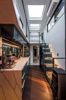 Tailored Tiny is a gorgeous, jet-black, two-story, ultra-modern tiny in Australia
