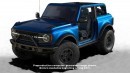 2021 Ford Bronco First Edition spotted interior with Navy Pier