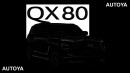 2024 Infiniti QX80 rendering by AutoYa Interior