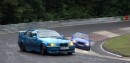 Tandem Drifting BMWs Attack Nurburgring