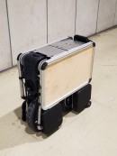 Tatamel Bike folds down to the size of a suitcase, so you can "park" it under your desk at work