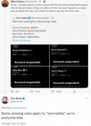 Elon Musk bans 25 Twitter accounts of bot tracking private jets, and at least 6 of journalists