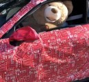 Teddy Bear Driving Wrapped Porsche 911 GT3 RS