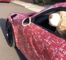 Teddy Bear Driving Wrapped Porsche 911 GT3 RS