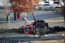 That is how the Porsche Carrera looked after the crash