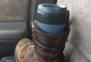 Redneck cup holder - just don't do it