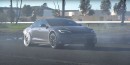 2021 Tesla Model S Plaid Drifting