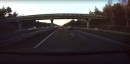 Highway accident avoided by Tesla