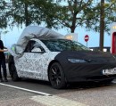 The updated Tesla Model 3 prototype spied in Europe