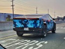 Tesla Cybertruck wearing new wrap