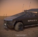 Tesla Cybertruck Mars rover