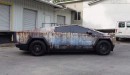 Tesla Cybertruck rusty wrap