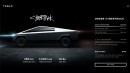 Tesla Cybertruck's Page Until Very Recently,  With Prices