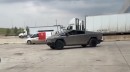 Tesla Cybertruck shows off rear-wheel steering