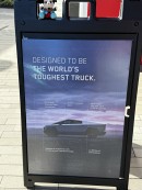 Tesla Cybertruck billboard
