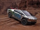 Tesla Cybertruck damaged after playing in the Moab dunes